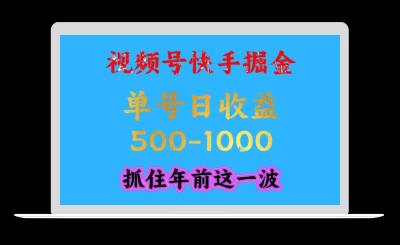 视频号快手掘金，操作简单，可做工作室放大，单号日收益1k+，抓住年前这一波【揭秘】-站源网