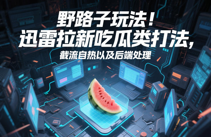 野路子玩法！迅雷拉新吃瓜类打法，截流自热以及后端处理-站源网