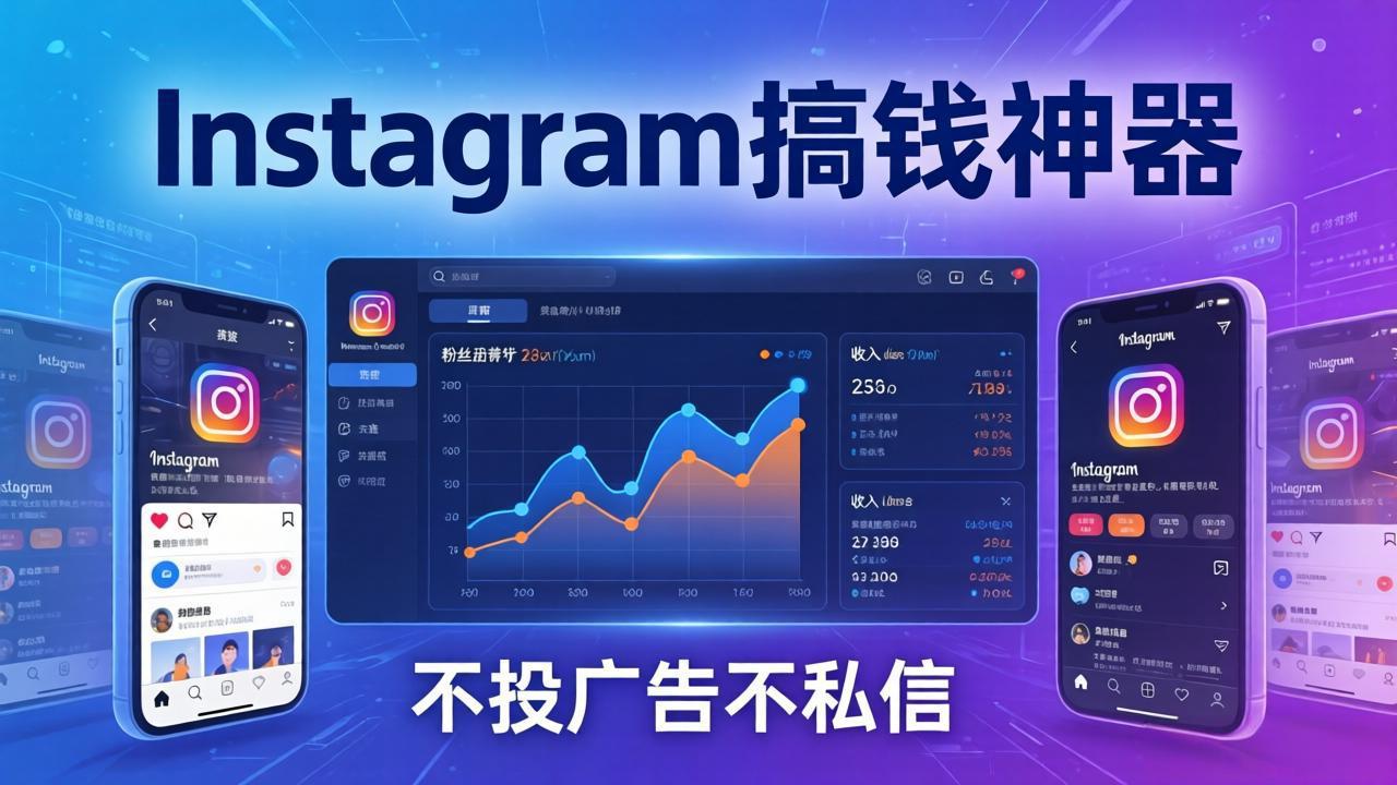 Instagram搞钱神器:月涨6万粉+月入5万刀,不投广告不私信,靠算法+低价产品-站源网
