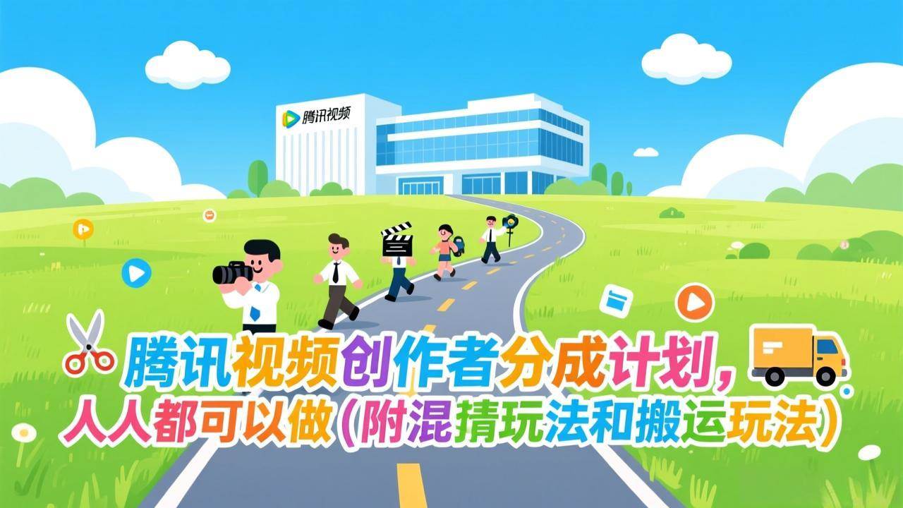 （17137期）腾讯视频创作者分成计划，人人都可以做（附混剪玩法和搬运玩法）-站源网