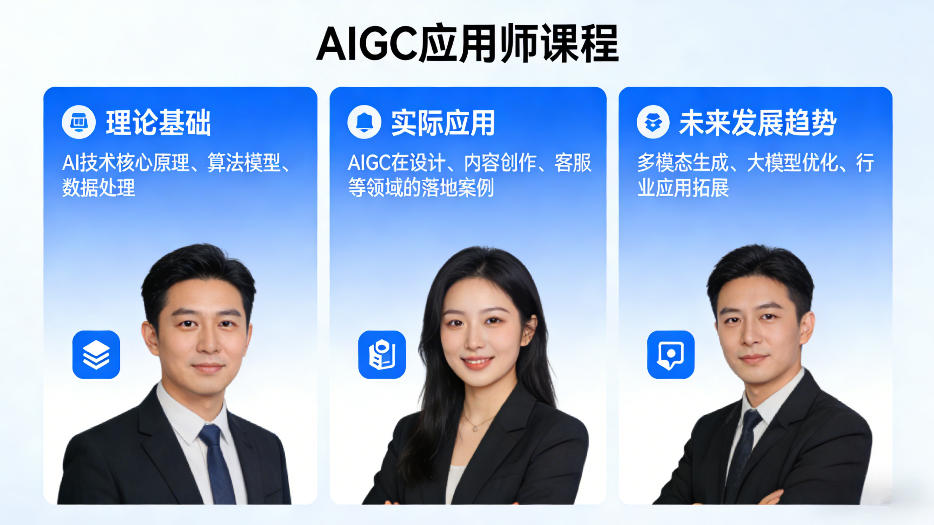 AIGC应用师课程，覆盖了AI技术的理论基础、实际应用、以及未来发展趋势(更新)-站源网