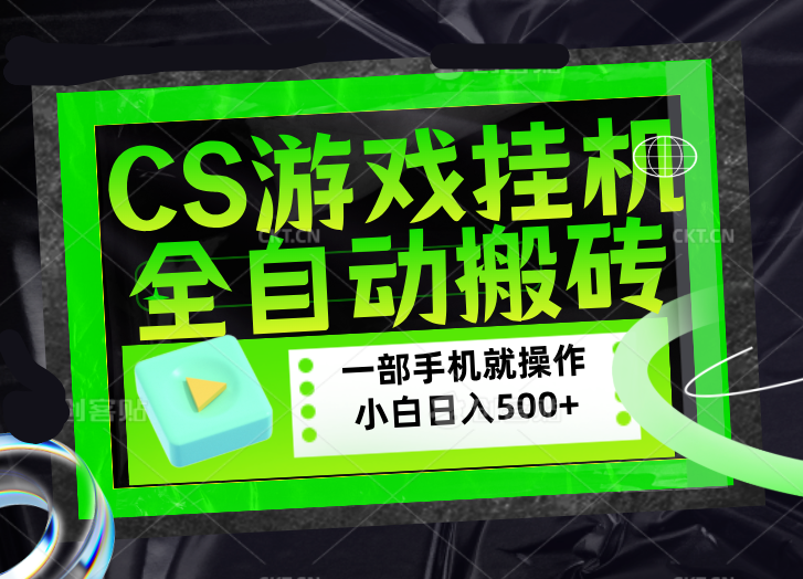 CSGO游戏挂机捡漏搬砖，超稳定的项目，带领1000+小白实现日入500+，数据可视频验证-站源网