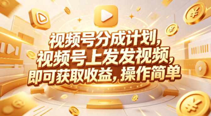 视频号分成计划，599元众筹的Red团队课程，视频号上发发视频，即可获取收益，操作简单-站源网
