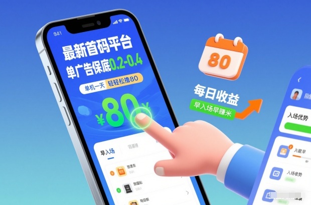 最新首码平台，单广告保底0.2-0.4，单机一天轻松撸80，早入场早賺米【揭秘】-站源网