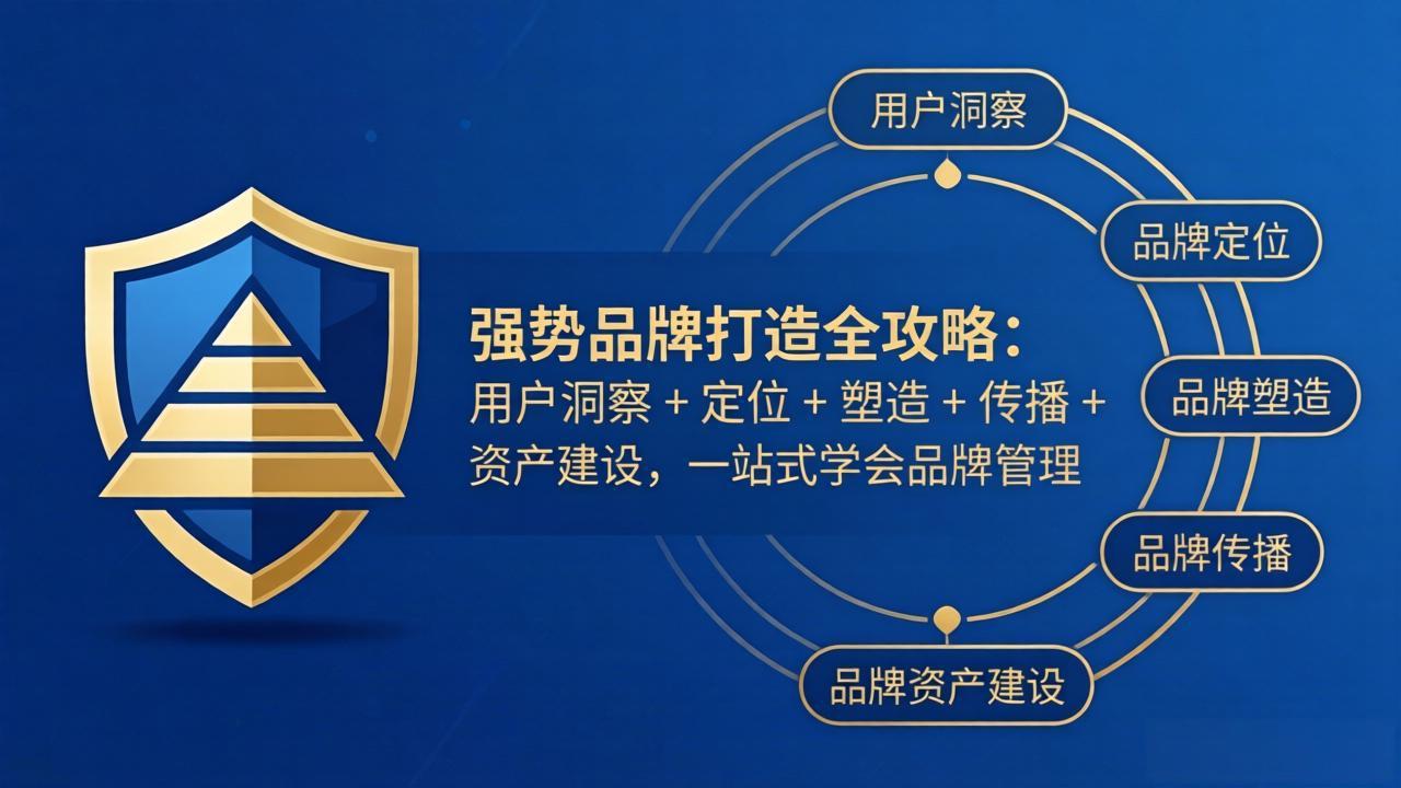 强势品牌打造全攻略：用户洞察 + 定位 + 塑造 + 传播 + 资产建设，一站式学会品牌管理-站源网