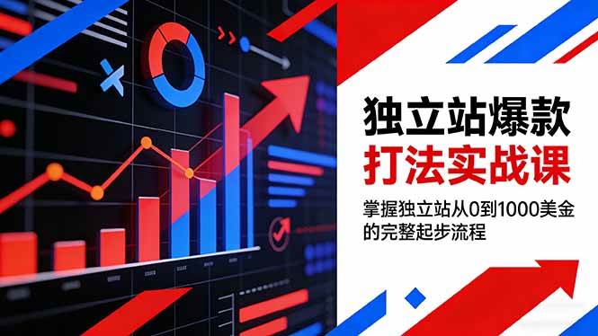 （17322期）独立站爆款打法实战课，掌握独立站从0到1000美金的完整起步流程-站源网