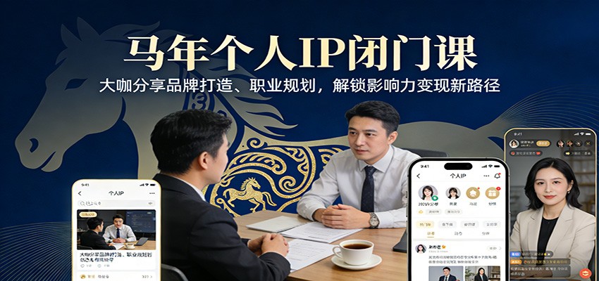 马年个人IP闭门课，大咖分享品牌打造、职业规划，解锁影响力变现新路径-站源网