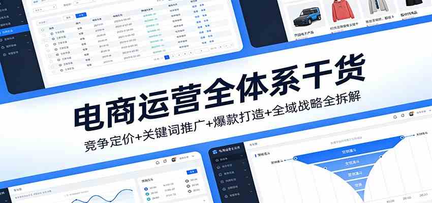 电商运营全体系干货，竞争定价+关键词推广+爆款打造+全域战略全拆解-站源网
