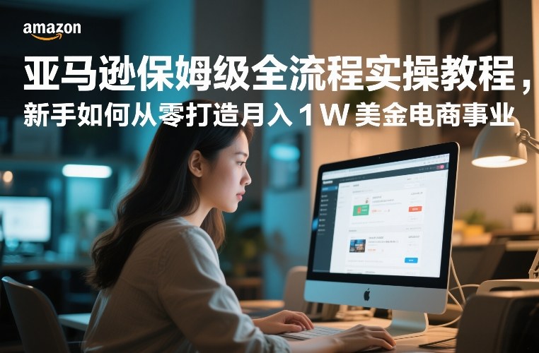 亚马逊保姆级全流程实操教程，新手如何从零打造月入1W美金电商事业-站源网