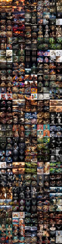 460+专业Midjourney珠宝摄影AI提示词戒指,项链-耳环-手链-宝石等,立即开始创作珠宝艺术-站源网