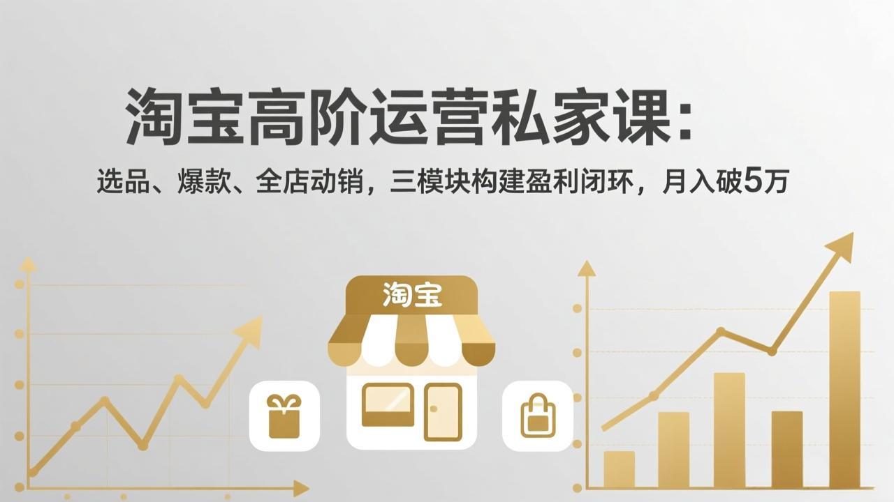 淘宝高阶运营私家课(更新26年4月-站源网