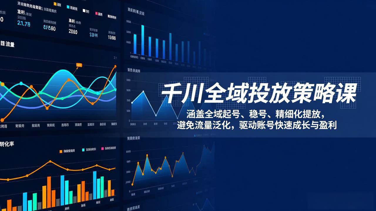 （17285期）千川全域投放策略课：涵盖全域起号、稳号、精细化投放，避免流量泛化，驱动账号快速成长与盈利-站源网