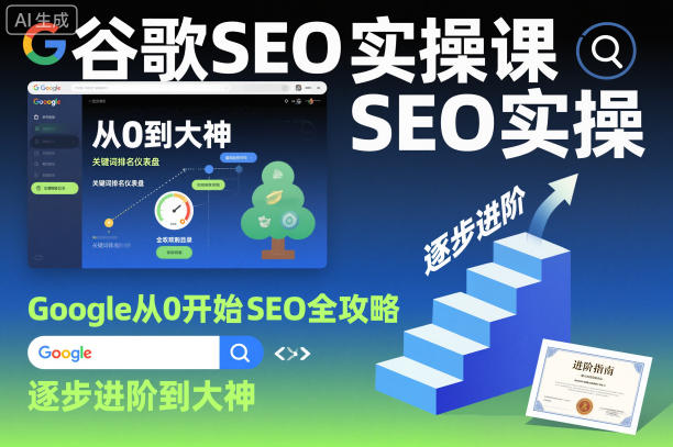 谷歌SEO实操课，Google从0开始SEO全攻略，逐步进阶到大神(更新26年)-站源网