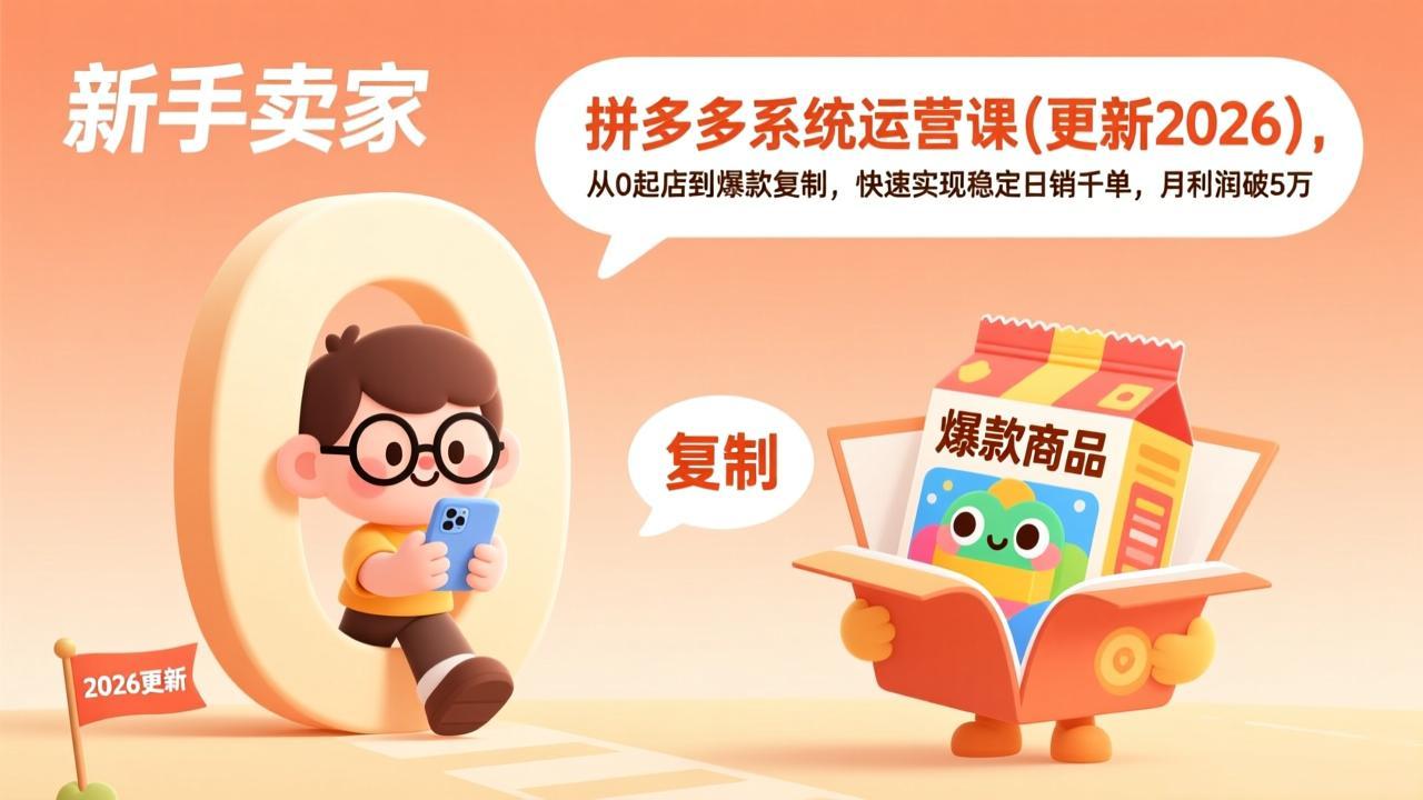 拼多多系统运营课(更新3月-站源网