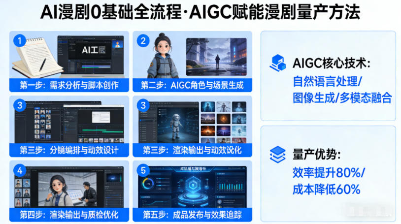 AI漫剧0基础全流程，快速掌握AIGC赋能的漫剧量产方法-站源网