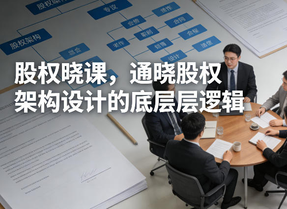 股权晓课，通晓股权架构设计的底层逻辑-站源网