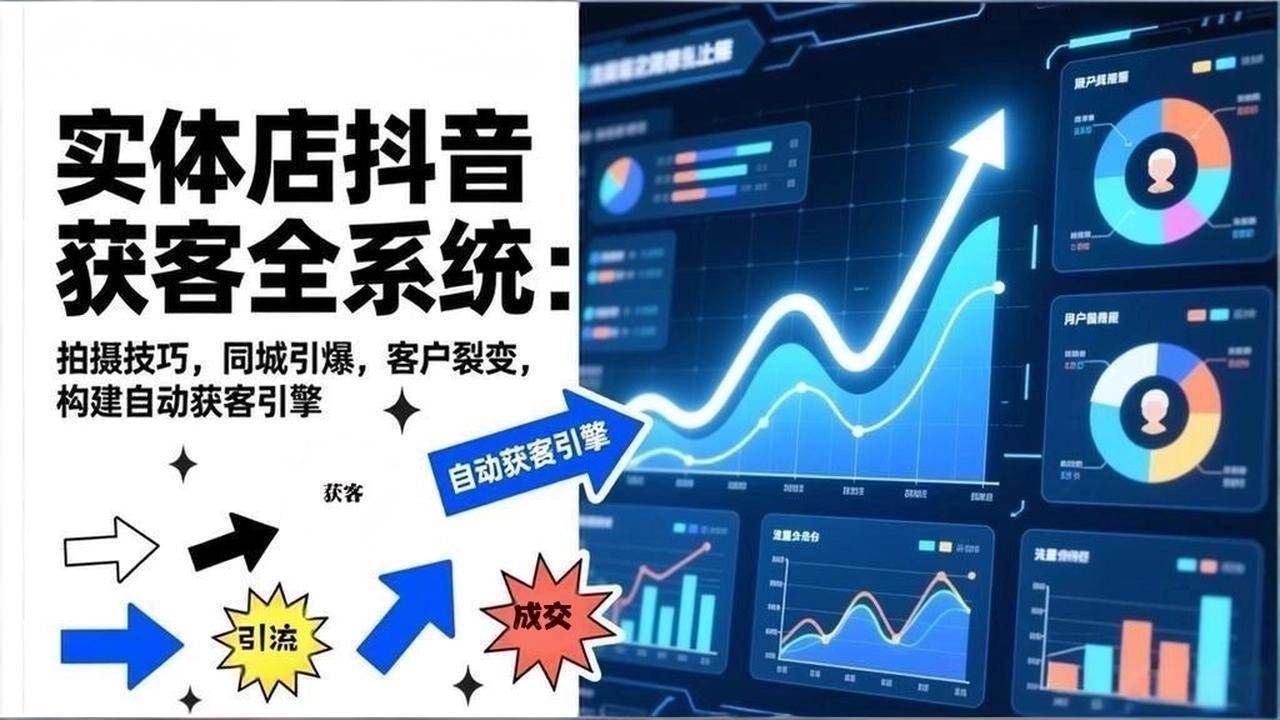 （17090期）2026实体店抖音获客全系统：拍摄技巧，同城引爆，客户裂变，构建自动获客引擎-站源网