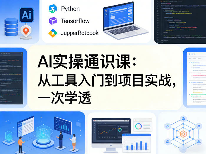 AI实操通识课，从工具入门到项目实战，一次学透-站源网
