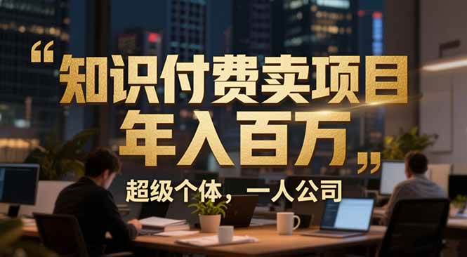 （17134期）从0到年入百万：超级个体实战心得公开，个人IP×精准引流×成交系统全拆解-站源网