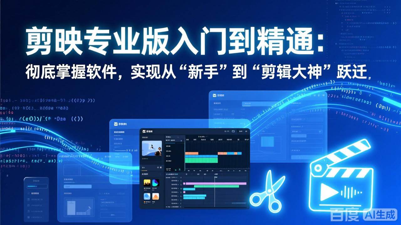 （17321期）剪映专业版入门到精通：彻底掌握软件，实现从“新手”到“剪辑大神”跃迁-站源网