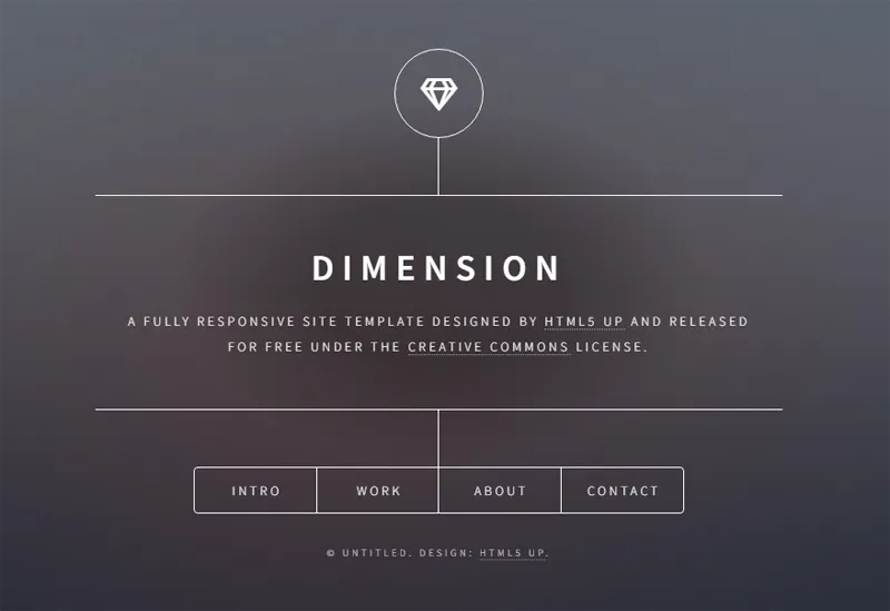 HTML纯静态深灰色英文个人主页网站源码-站源网