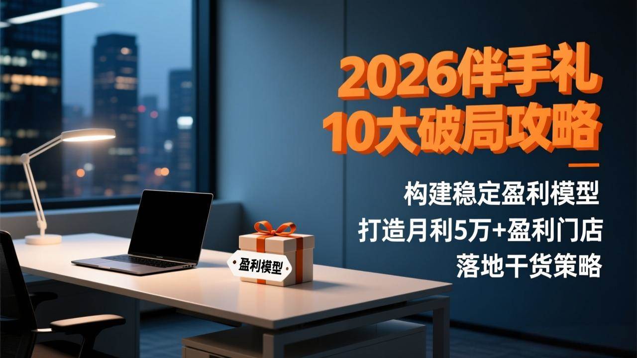 （17191期）2026伴手礼10大破局攻略：构建稳定盈利模型，打造月利5万+盈利门店，落地干货策略-站源网