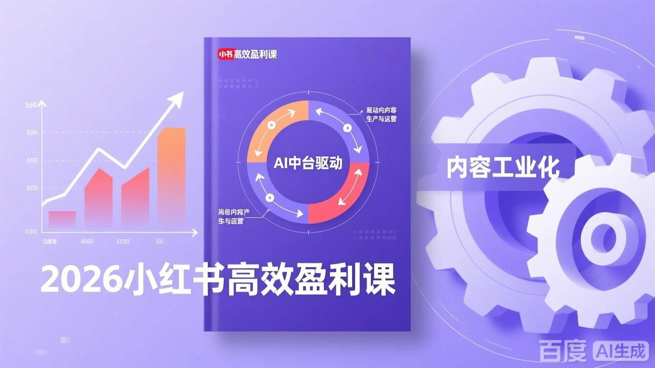 （17291期）2026小红书高效盈利课，流量双引擎+内容工业化+AI中台驱动，构建可复制的千万级营收模型-站源网