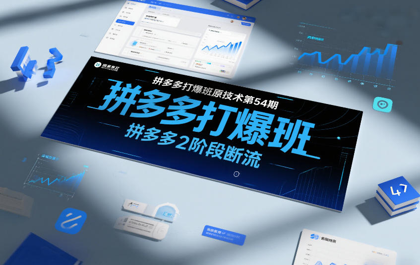 拼多多打爆班原创技术第54期，拼多多2阶段断流-站源网