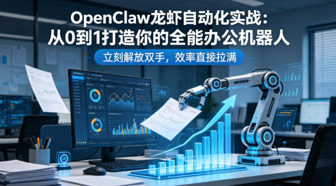 OpenClaw龙虾自动化实战：从0到1打造你的全能办公机器人，立刻解放双手，效率直接拉满-站源网