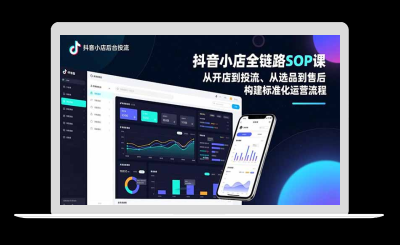 抖音小店全链路SOP课，从开店到投流、从选品到售后，构建标准化运营流程-站源网