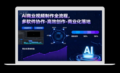 AI商业视频制作全流程2期，多软件协作-高效创作-商业化落地(更新)-站源网