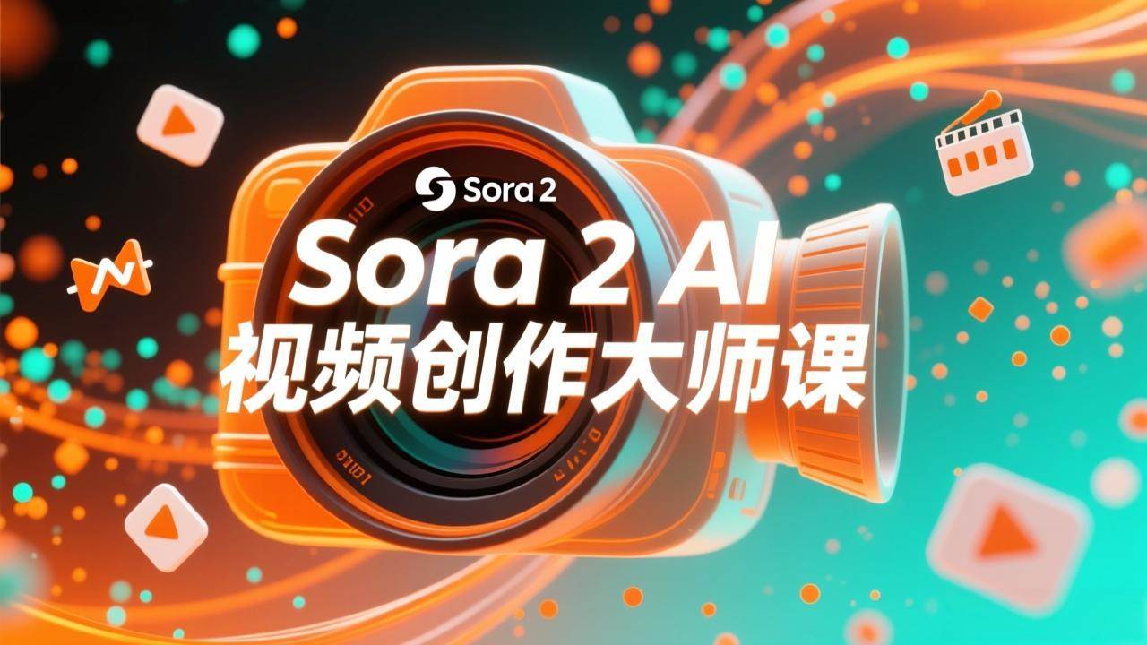 （17081期）如何利用Sora 2创建流行AI人工智能视频大师班教程：掌握创作全流程，产出百万播放内容-站源网