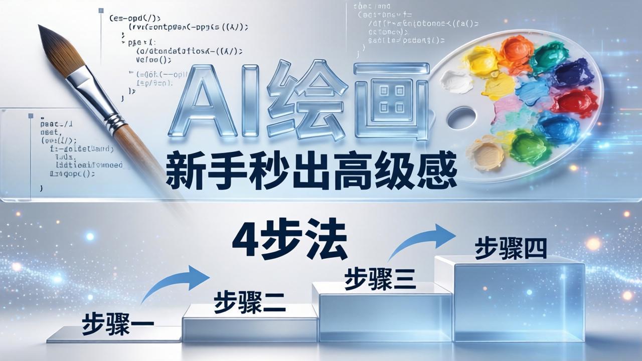AI绘画入门别再硬磕了！即梦4步法：万能提示词公式+BRTR框架，新手秒出高级感-站源网