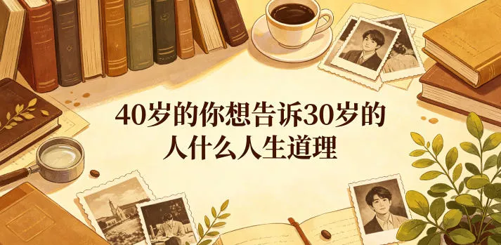 公众号付费文章：40岁的你想告诉30岁的人什么人生道理？-站源网