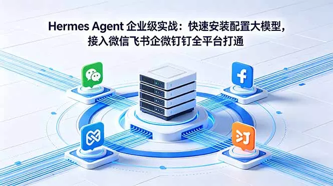 Hermes Agent 企业级实战:快速安装配置大模型,接入微信飞书企微钉钉全平台打通-站源网