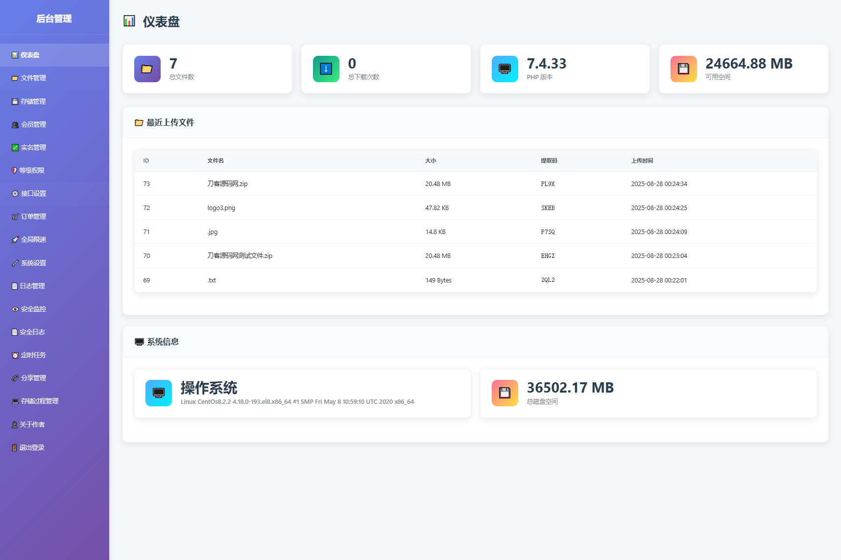 9月更新 临时文件快传系统源码 全开源附教程-站源网