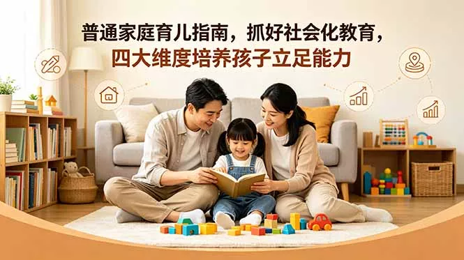 付费文章：普通家庭育儿指南，抓好社会化教育，四大维度培养孩子立足能力-站源网