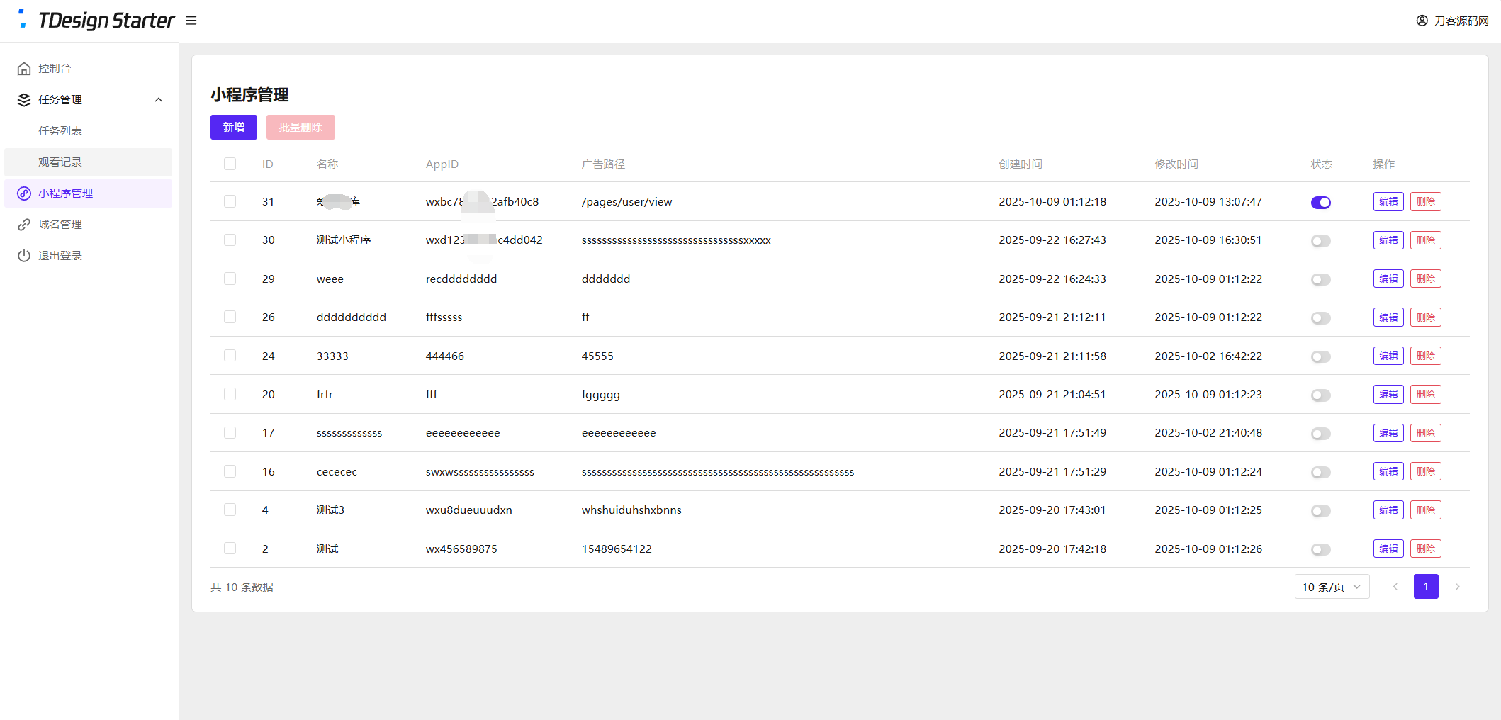 全新流量广告变现系统源码 任务管理系统 开源-站源网