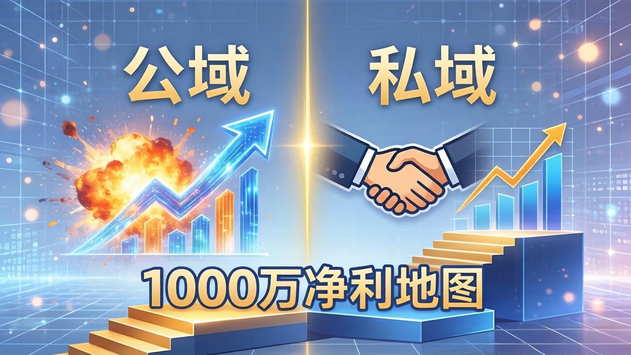 公域玩命出爆款，私域悄悄做成交：这套AI内训课，2026给你打通1000万净利的地图-站源网