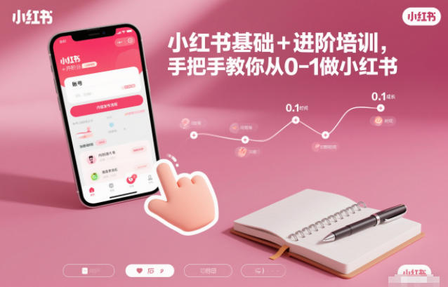 小红书基础+进阶培训,手把手教你从0-1做小红书-站源网