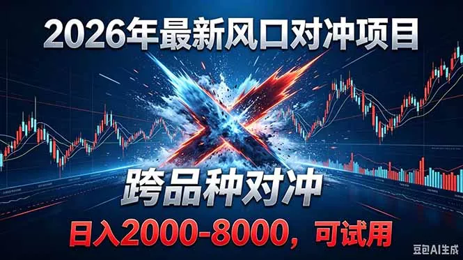 2026创业新风口！最新对冲！跨品种对冲！日收益2000-6000+-站源网