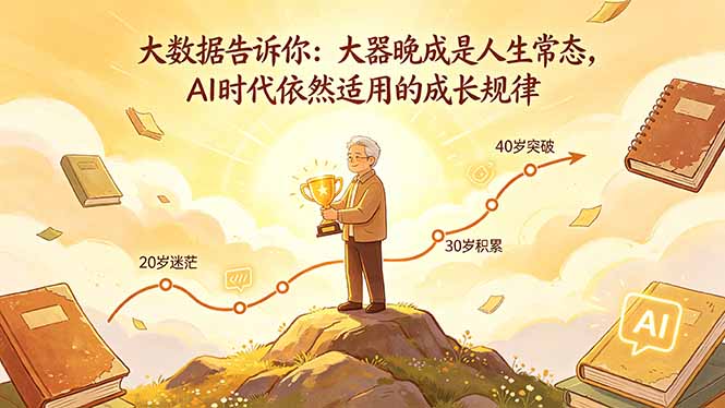 付费文章：大数据告诉你：大器晚成是人生常态，AI 时代依然适用的成长规律-站源网