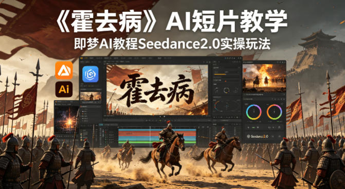 《霍去病》AI短片教学，即梦AI教程Seedance2.0实操玩法-站源网