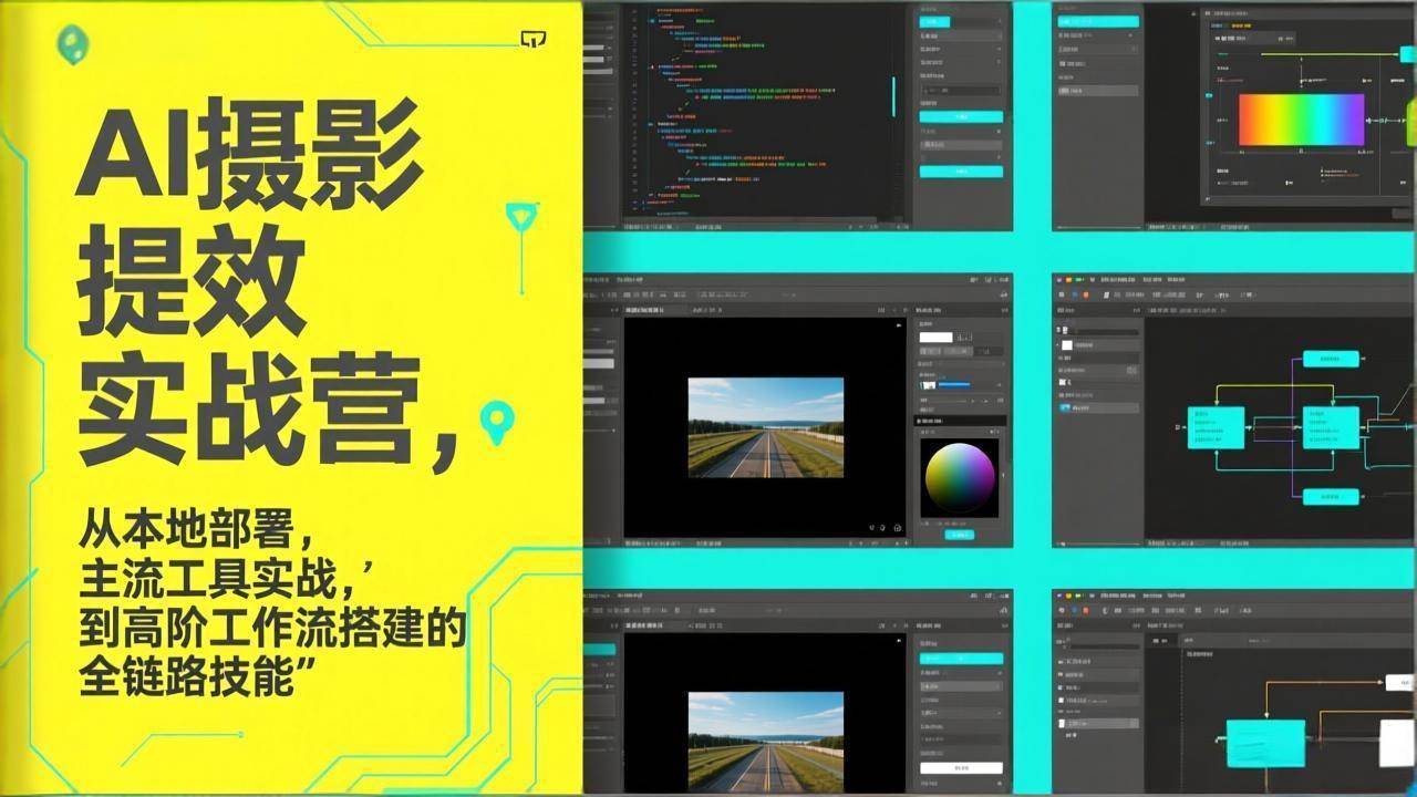 （17393期）AI+摄影提效实战营，从本地部署，主流工具实战，到高阶工作流搭建的全链路技能-站源网