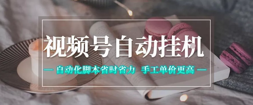 视频号自动挂G项目,自动化脚本省时省力,手工单价更高,日入300+全网最稳【揭秘】-站源网
