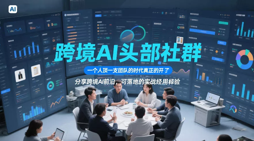 跨境AI头部社群,一个人顶一支团队的时代真正的开始了,分享跨境AI前沿,可落地的实战经验(更新5月23日)-站源网