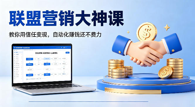 联盟营销大神课，教你用信任变现，自动化賺钱还不费力【原创双语字幕】-站源网