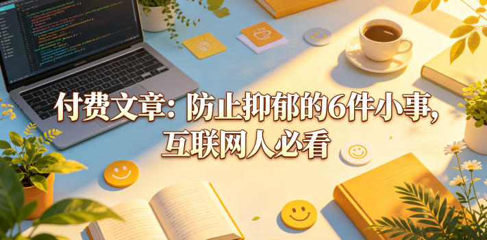 付费文章:防止抑郁的6件小事,互联网人必看!-站源网